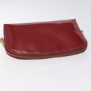 LOUIS VUITTON Vernis Pochette Cosmetic Pouch Pomme D'amour M91496 LV Auth 127419-6