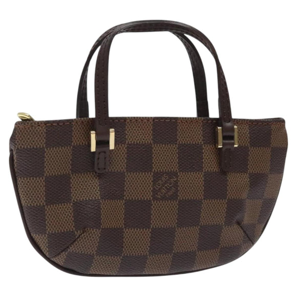 LOUIS VUITTON Damier Ebene Manosque GM Accessory Pouch N51120 LV Auth 127420