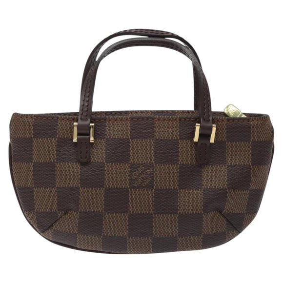 LOUIS VUITTON Damier Ebene Manosque GM Accessory Pouch N51120 LV Auth 127420