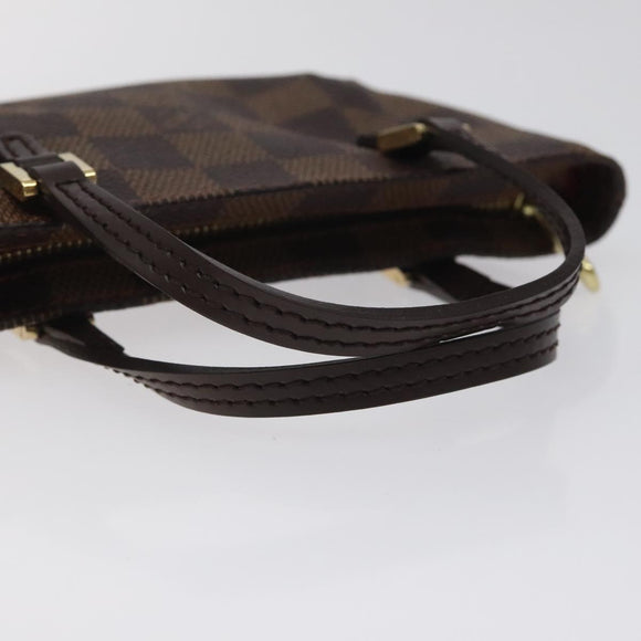 LOUIS VUITTON Damier Ebene Manosque GM Accessory Pouch N51120 LV Auth 127420