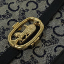 CELINE C Sulky Shoulder Bag Canvas Brown Gold Auth 127423-14