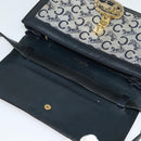 CELINE C Sulky Shoulder Bag Canvas Brown Gold Auth 127423-15