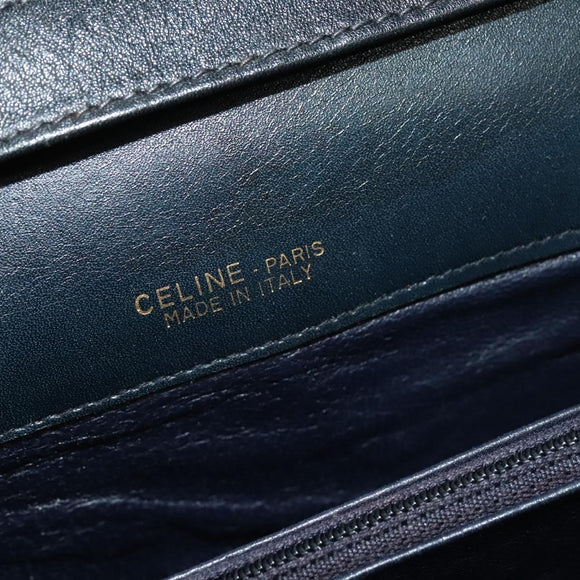 CELINE C Sulky Shoulder Bag Canvas Brown Gold Auth 127423