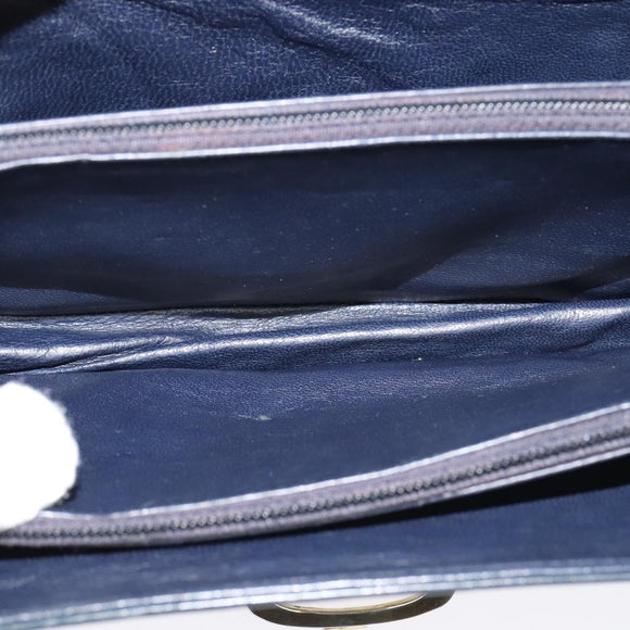 CELINE C Sulky Shoulder Bag Canvas Brown Gold Auth 127423