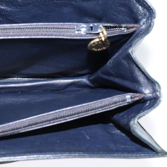 CELINE C Sulky Shoulder Bag Canvas Brown Gold Auth 127423