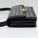 CELINE C Sulky Shoulder Bag Canvas Brown Gold Auth 127423-4