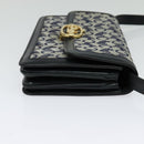 CELINE C Sulky Shoulder Bag Canvas Brown Gold Auth 127423-5