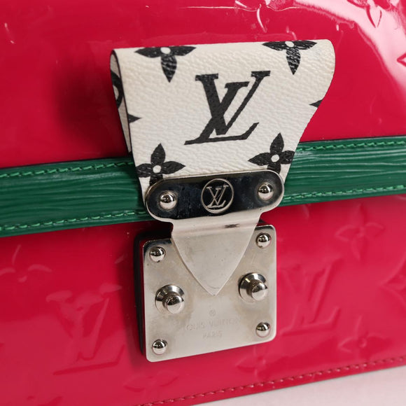 LOUIS VUITTON Vernis Winewood PM Shoulder Bag Rose Pop M90443 LV Auth 127441SAM