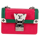 LOUIS VUITTON Vernis Winewood PM Shoulder Bag Rose Pop M90443 LV Auth 127441SAM-13