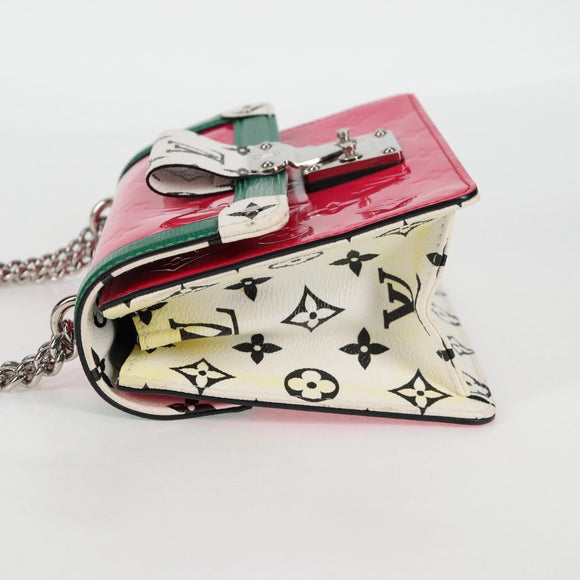 LOUIS VUITTON Vernis Winewood PM Shoulder Bag Rose Pop M90443 LV Auth 127441SAM