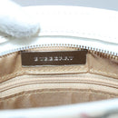 BURBERRY Nova Check Shoulder Bag Canvas Beige Silver Auth 127446-16