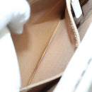 BURBERRY Nova Check Shoulder Bag Canvas Beige Silver Auth 127446-20