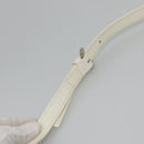 BURBERRY Nova Check Shoulder Bag Canvas Beige Silver Auth 127446-8