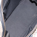 BURBERRY Nova Check Hand Bag Canvas Beige Silver Auth 127448-12