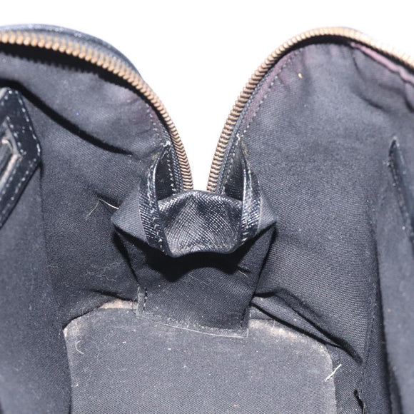 BURBERRY Nova Check Hand Bag Canvas Beige Silver Auth 127448