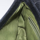 Salvatore Ferragamo Gancini Shoulder Bag Leather Black Gold Auth 127449-19