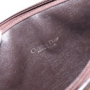Christian Dior Trotter Canvas Shoulder Bag Brown Gold Auth 127452-11
