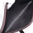 Christian Dior Trotter Canvas Shoulder Bag Brown Gold Auth 127452-12