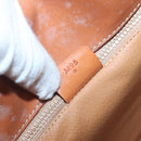 CELINE Macadam Canvas Shoulder Bag PVC Brown Gold Auth 127455-20