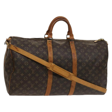 LOUIS VUITTON Monogram Keepall Bandouliere 55 Boston Bag M41414 LV Auth 127459