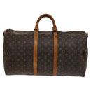 LOUIS VUITTON Monogram Keepall Bandouliere 55 Boston Bag M41414 LV Auth 127459-2