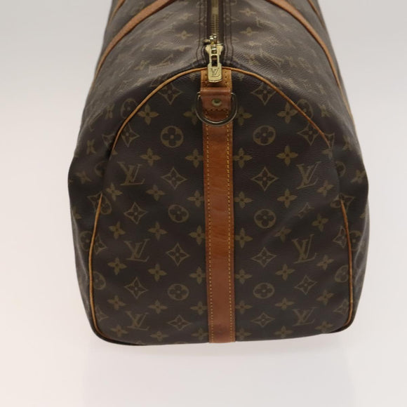 LOUIS VUITTON Monogram Keepall Bandouliere 55 Boston Bag M41414 LV Auth 127459