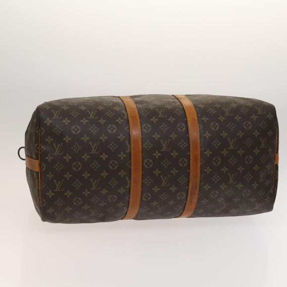 LOUIS VUITTON Monogram Keepall Bandouliere 55 Boston Bag M41414 LV Auth 127459