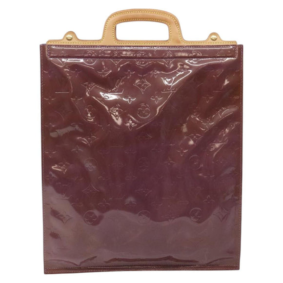 LOUIS VUITTON Monogram Vernis Stanton Tote Bag Purple Viole M91079 Auth 127464