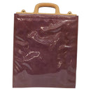 LOUIS VUITTON Monogram Vernis Stanton Tote Bag Purple Viole M91079 Auth 127464-2