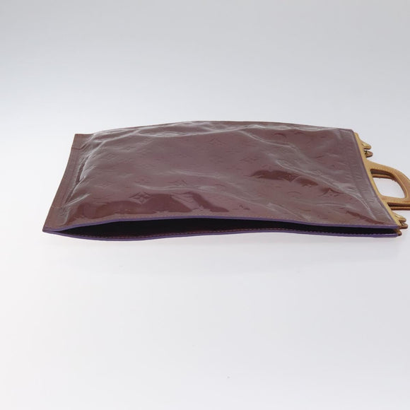 LOUIS VUITTON Monogram Vernis Stanton Tote Bag Purple Viole M91079 Auth 127464