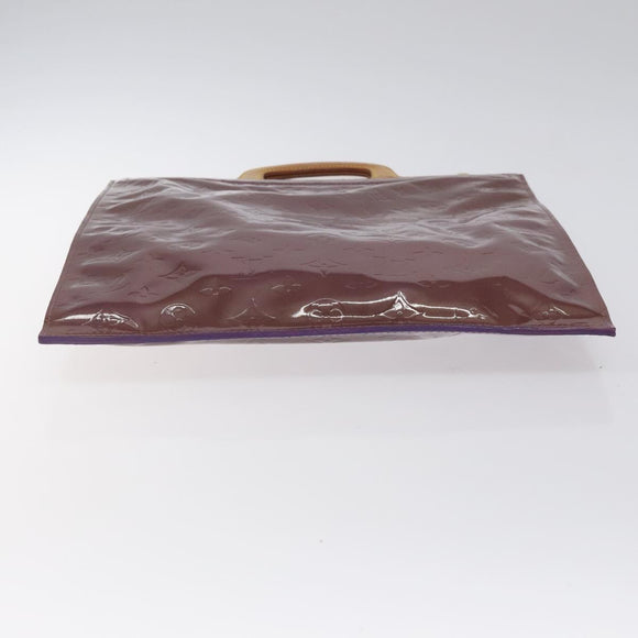 LOUIS VUITTON Monogram Vernis Stanton Tote Bag Purple Viole M91079 Auth 127464