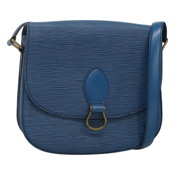 LOUIS VUITTON Epi Saint Cloud GM Shoulder Bag Toledo Blue M52195 LV Auth 127467