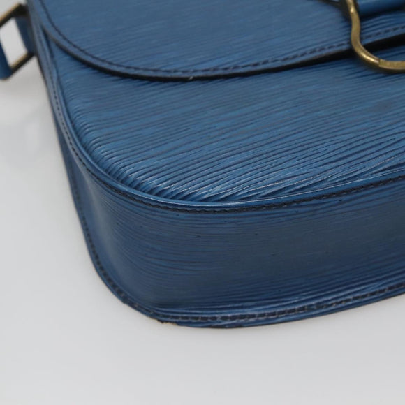 LOUIS VUITTON Epi Saint Cloud GM Shoulder Bag Toledo Blue M52195 LV Auth 127467