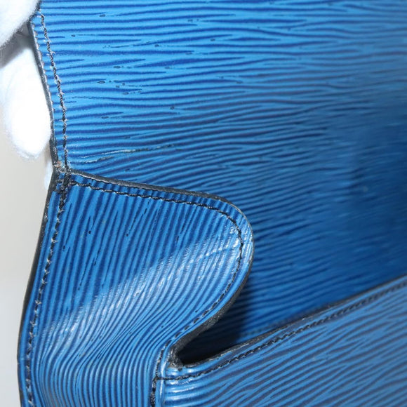 LOUIS VUITTON Epi Saint Cloud GM Shoulder Bag Toledo Blue M52195 LV Auth 127467