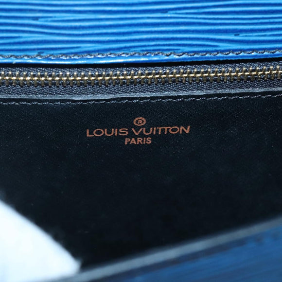LOUIS VUITTON Epi Saint Cloud GM Shoulder Bag Toledo Blue M52195 LV Auth 127467