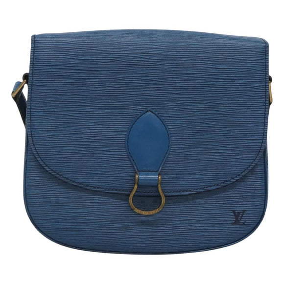 LOUIS VUITTON Epi Saint Cloud GM Shoulder Bag Toledo Blue M52195 LV Auth 127467
