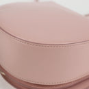 Salvatore Ferragamo Gancini Shoulder Bag Leather Pink Gold Auth 127475M-17