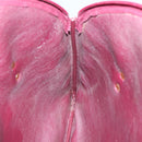 Christian Dior Trotter Canvas Shoulder Bag Red Gold Auth 127478-17