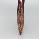 Christian Dior Trotter Canvas Shoulder Bag Red Gold Auth 127478-4