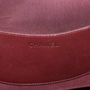 CHANEL Matelasse Chain Shoulder Bag Wool 2way Red CC Auth 127480-19