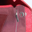 CHANEL Matelasse Chain Shoulder Bag Wool 2way Red CC Auth 127480-22