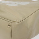 CHANEL Camelia Shoulder Bag Leather Ivory CC Auth 127482-10