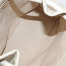 CHANEL Camelia Shoulder Bag Leather Ivory CC Auth 127482-10