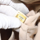 CHANEL Camelia Shoulder Bag Leather Ivory CC Auth 127482-12