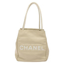 CHANEL Camelia Shoulder Bag Leather Ivory CC Auth 127482-3
