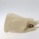 CHANEL Camelia Shoulder Bag Leather Ivory CC Auth 127482-4