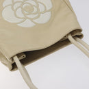 CHANEL Camelia Shoulder Bag Leather Ivory CC Auth 127482-6