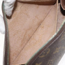 LOUIS VUITTON Monogram Trousse Demi Ronde Cosmetic Pouch M47520 LV Auth 127488-11