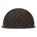 LOUIS VUITTON Monogram Trousse Demi Ronde Cosmetic Pouch M47520 LV Auth 127488-13