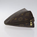 LOUIS VUITTON Monogram Trousse Demi Ronde Cosmetic Pouch M47520 LV Auth 127488-4